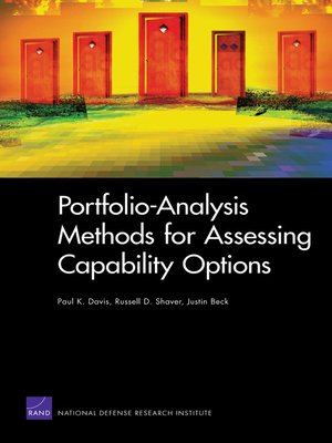 cover image of Portfolio-Analysis Methods for Assessing Capability Options